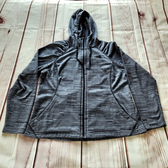 **SOLD* The North Face "Novelty Mezzaluna Hoodie" Heather Grey | Women's Size XL - Picture 2 of 11
